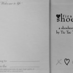 The inside of The First Shoe book, with space for a footprint!- Tic Tac Toe